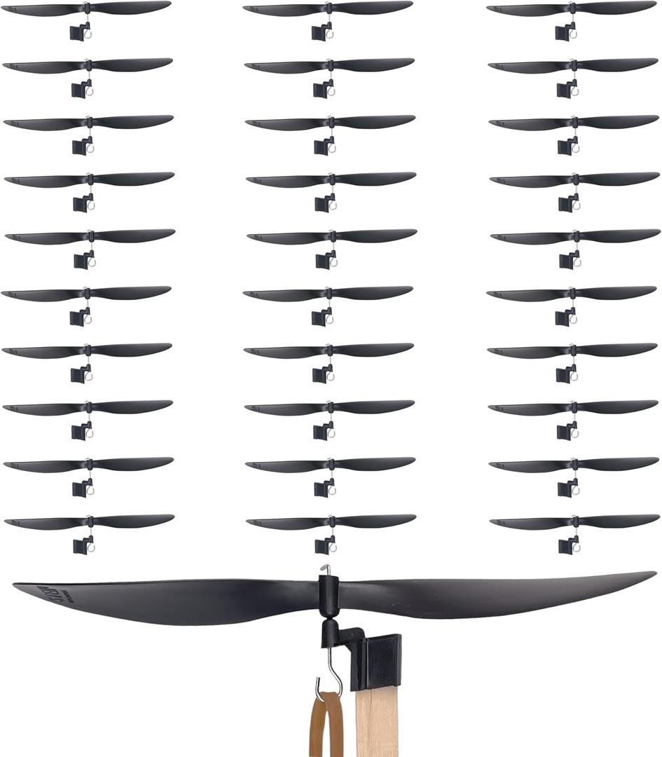 6-Inch Plastic Propellers, 30-Pack  Build Rubber Band Powered Planes, Helicopters, and Projects - Mounts onto Craft Sticks or Balsa Wood