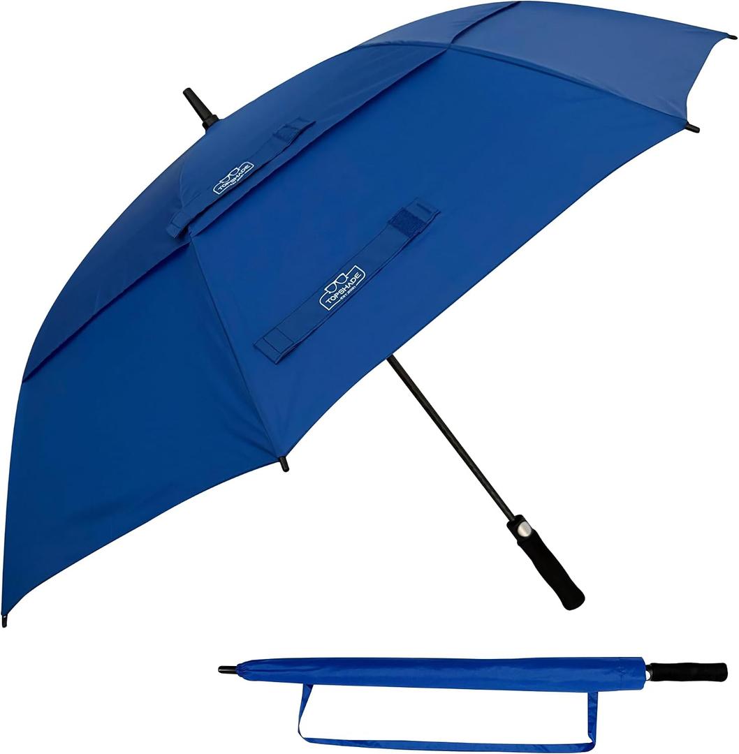 TopShade Golf Umbrella 62 inch, Double Canopy, Automatic Open