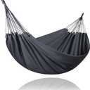 SUNCREAT Hammocks Outdoor Camping Double Hammock, Extra Large 2 Person Hammock for Camping, Dark Gray