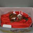 QPAU Inflatable Reindeer Hopper Bouncy Toy 2PCS with Fabric Cover & Pump, Ride On Toys for Kids 5+ & Adults, Christmas Reindeer Inflatable Animal Bouncer, Outdoor Play