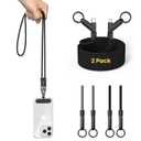 USB C to Lightning Apple iPhone Charger Cable, 2 in 1 Phone Lanyard Cable Crossbody for Travel, Nylon Braided Fast Charging Cable Data Sync Cord for iPhone Camera Strap Rotatable Metal Buckles 6FT/2M