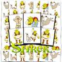 Shrek Tattoos Party Favors Bundle ~ 72 Perforated Individual 2" x 2" Shrek Temporary Tattoos for Kids Boys Girls | Shrek Party Supplies