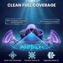 Cordless Pool Vacuum Robot with Dual high-Powerful Motors Provide Strong Suction, Self-Parking, 100 Min Runtime, Robotic Pool Cleaner for Above/In-ground Flat Pool up to 960 Sq.ft