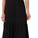 Amazon Essentials Women's Sleeveless Elastic Waist Summer Maxi Dress (in Plus Size) (Large, Black)