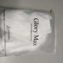 Glory Max 6 Pairs Women Ankle Socks Cotton Solid Color with Cushion for Athletic Running (White) Size 9-11