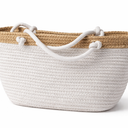Woven Storage Baskets, Set of 3 Rope Baskets for Storage Clothes, Towels, Versatile Boho Storage Bins