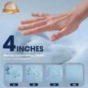 VALUXE 4 Inch Gel Memory Foam Mattress Topper King Size