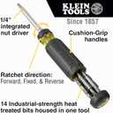 Klein Tools 32305 Multi-bit Ratcheting Screwdriver, 15-in-1 Tool with Phillips, Slotted, Square, Torx and Combo Bits and 1/4-Inch Nut Driver