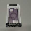360 Spin Magnetic Stander for iPhone 13/14 Case [Compatible with Magnetic] [Built-in Kickstand] Mil-Grade Protective, Matte Non-Slip for iPhone 13/14 Phone Case(Purple)