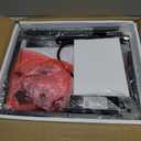 SUPERJARE Nightstand with Charging Station, Bed Side Table with Adjustable Fabric Drawer, Night Stand for Bedroom, 3-Tier Storage End Table, for Living Room, Rustic Brown (M (11.8"D x 15.7"W x 23.4"H))