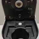 Single Serve Coffee Maker for K-Cup and Ground Coffee, Fast Brew, 6-12 oz Brew Sizes One Cup Coffee Machine Fits 5.5" Mugs, One-Button Small Coffee Maker with Descaling Reminder,Grey