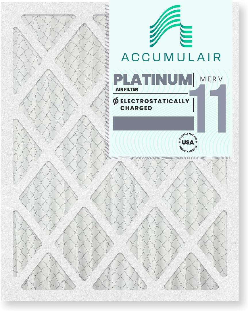 Accumulair Platinum 24x36x1 (23.5x35.5) MERV 11 Air Filter/Furnace Filters (6 pack)
