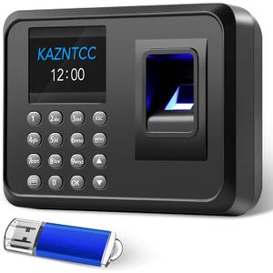 Fingerprints Time Clocks for Employees Small Business, Deduct Lunch Time & Calculate Working Hours Time Clocks Supporting Multiple Shift Schedules, 0 Monthly Fees No Need WiFi Standalone Time Clock
