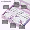 FALSCARA Studio Lash Extension Kit, 54 Stackable Lash Clusters, Medium Volume, 10mm-14mm, Dark Chocolate, False Eyelashes, InfuseBond, Water-Resistant Seal, BondBoost, Hydro Cleanser, Applicator