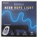 Merkury RoomGlo 10ft Neon Rope Light 16 color Flexible LED Lighting w/ Remote
