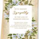 6 x FANCYLUCKY Sympathy Cards for Loss of Loved One, Condolences Card, Thinking of You Card Gifts for Women Men