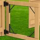 Gate Corner Brace Bracket Heavy Duty Adjustable No Sag Kit Durable Solid Iron for Shed Doors,Driveway Gates,Corral Gates,Wood Windows,Gate Frame Kit,Gate Hardware