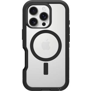 OtterBox iPhone 16 Pro Defender Series XT Clear Case - Dark Side (Single Unit Ships in polybag) (Dark Side Black)