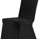 VidaFete Classic Series 140GSM 30PCS Spandex Dining Chair Cover,Black