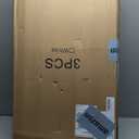 3 PCS Cylinder Pedestal Stands, White Round Cake Pedestal Stand, Large Cylinder Plinths Dessert Table Display Pillars, Metal Plinth Pillars for Wedding Birthday Party Ceremony Banquet Art Decor