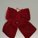 Christmas Decorations Christmas Bows 7.8 * 7.8 Inches Red Velvet Christmas Tree Topper Decor for Indoor and Outdoor Parties, Flower Garlands,Doors,Stairs,handrails,etc