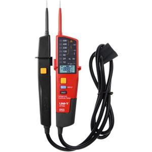 Voltage Tester, Voltage and Continuity Tester with AC/DC Detection, Volt Meter for 12V-690V AC/DC, Waterproof Design, LCD Display & Audible Buzzer UT18C