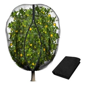 Fruit Tree Netting with Zipper & Drawstring - 10'x10' Garden Plant Net Pest Barrier to Prevent Cicadas Bird Squirrel Deer - Bug Protection for Blueberry Tomato with Fine Mesh Insect Cover (2 Pack)