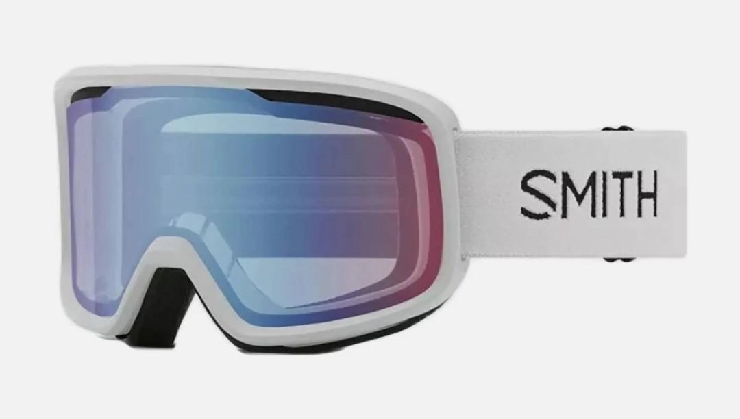 Smith Optics Adult Frontier Snow White/Blue Sensor OS Goggles