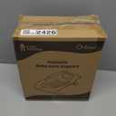 Orzbow Baby Bath Support, Foldable Newborn Bathtub 0-6 Months, Non-Slip Soft Baby Bath Tub with Suction Cups, Ergonomic Design, Newborn Infant Essentials Must Haves, Gray