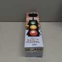 Kicko 11-Inch Traffic Lights Lamp with Base - 4-Mode Color Changing Stop Light Lamp for Kids Bedroom, Party Decoration or Playroom - Battery or USB Powered Mini Lighting - Ideal Traffic Light Decor