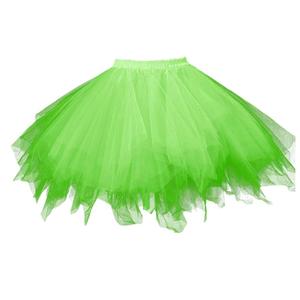 Adult Women 80's Tutu Skirt Layered Tulle Petticoat Halloween Tutu M