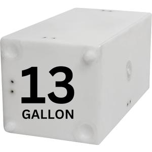 13 Gallon RV Fresh Water Tank, Potable Water Storage Tank for Drinking, Cooking, Cleaning, Showering, for Campers, Trailers, Motorhomes, RVs, Cube Shape, 23.25" x 12.25" x 11.75" (WT-5683)