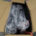 ODK Dresser for Bedroom with 4 Storage Drawers, Small Dresser Chest of Fabric Drawers with Sturdy Steel Frame for Small Space, Wood Top, Black