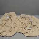 Sunnyway Office Chair Seat Cover, Stretchable Spandex Desk & Computer Chair Slipcover, Elastic Removable Seat Protector, Machine Washable (2, Beige)