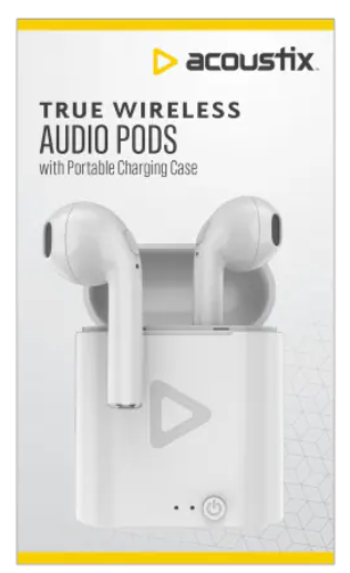 Acoustix True Wireless Earbuds - White