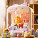 55 PCS Claw Machine for Kids, Vending Machine with Lights Sound, Electronic Prize Dispenser for Kids Girls, Claw Toys Game Gifts for 4 5 6 7 8 Years Old Girls Boys