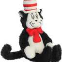 Aurora Whimsical Dr. Seuss Mini Cat in The Hat Stuffed Animal - Magical Storytelling - Officially Licensed - Black 7 Inches