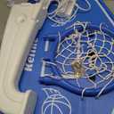LED Pool Basketball Hoop, Poolside Water Basketball Hoop with High-Brightness Colorful Solar Lights, Oversized Basketball Hoops for Pool with 2 Balls/Pump, Light-Up Pool Games for Adults Teens.