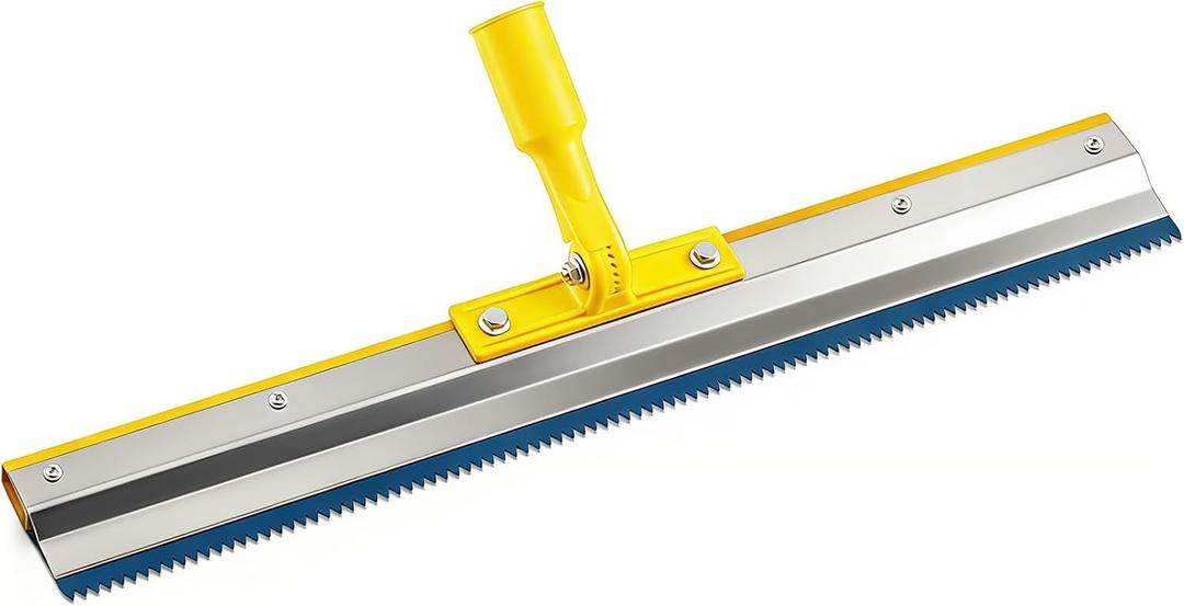 1 Pack 22" Notched Squeegee for Epoxy with 5mm Serrated Blade for Self Leveling Cement Urethane Epoxy Floor Tools