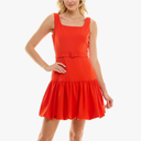 Women's Bubble Hem Knee-Length Dress, Size 16