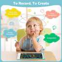 TECJOE LCD Writing Tablet Set, 8.5 Inch Colorful Doodle Board Drawing Tablet for Kids, Kids Travel Games Activity Learning Toys Birthday Gifts for 3-6 Year Old Boys Girls Toddlers Preschooler (Blue & Pink & Yellow & Purple)