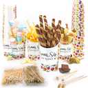 50 Pc 14 Oz Disposable Charcuterie Cups with Sticks, Charcuterie Cones with Sticks, French Fry Holder, French Fry Containers, Appetizer Cups for Parties