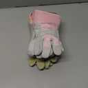Assorted Small Cowhide Suede Leather Work Gloves - Wing Thumb -S 4 Pack