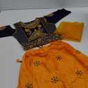 Ashwini Girls Skirt Top With Neck Embroidery Work | Readymade Indian Kids Ethnic Skirt Top 9Y
