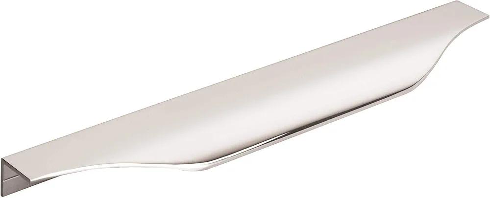 Amerock | Cabinet Edge Pull | Polished Chrome | 8-9/16 inch (217 mm) Center to Center | Aloft | 1 Pack | Drawer Pull | Drawer Handle | Cabinet Hardware