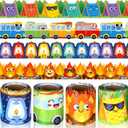 Yexiya 4 Rolls 131 ft Camping Bulletin Board Borders Camping Decorations for Classroom Woodland Bulletin Board Trim Farmhouse Decorations for Preschool Classroom Chalkboard Door Windows