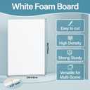 4 Pack Foam Board 24"x36", 0.23 Inch Thickness White Poster Board, Double-Sided Acid-Free Foam Core Board, Large Lightweight Polystyrene Mat Board for Painting, Display, Craft & School Projects
