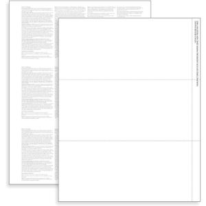 NextDayLabels - W-2 3-Up Employee Tax Forms, Instructions on Back" for 2025, for Laser/Inkjet Printer. Compatible with QuickBooks and Accounting Software ETC. (Pack of 500 Sheets)