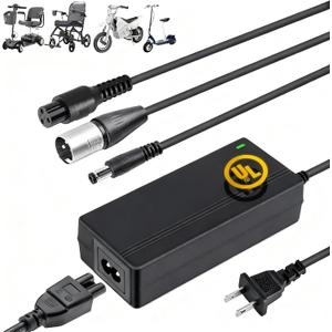 Carsty Wheelchair Charger & Mobility Scooter Charger | Universal 24V 2A Fast Charging | Safety-Certified 3-in-1 Solution (Hoverboard Compatible)