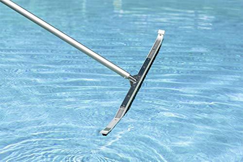 Poolmaster 36-Inch Extra-Wide Commercial Pool Brush, Heavy-Duty Aluminum Back, Curved Head with Nylon Bristles, Safe for Vinyl, Gunite, Fiberglass and Concrete Pools
